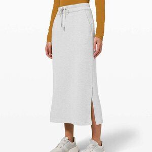 Lululemon Bound to Bliss Maxi Skirt Heathered Core Ultra Light Grey